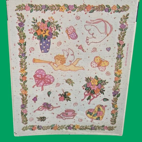 1992 Sealed Hallmark Valentine Stickers Putti Cherub Love Friendship Hearts Dove - Picture 4 of 4